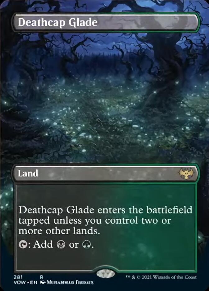 Deathcap Glade (Borderless Alternate Art) [Innistrad: Crimson Vow] | Good Games Cannington