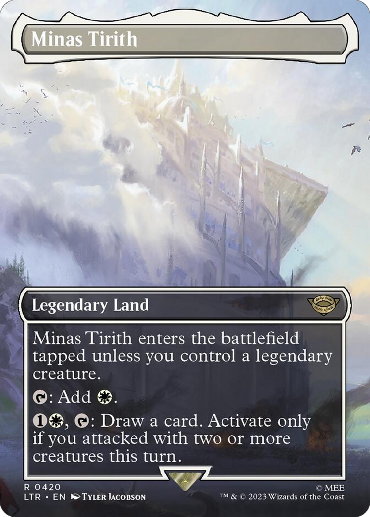 Minas Tirith (Borderless Alternate Art) (420) [The Lord of the Rings: Tales of Middle-Earth] | Good Games Cannington
