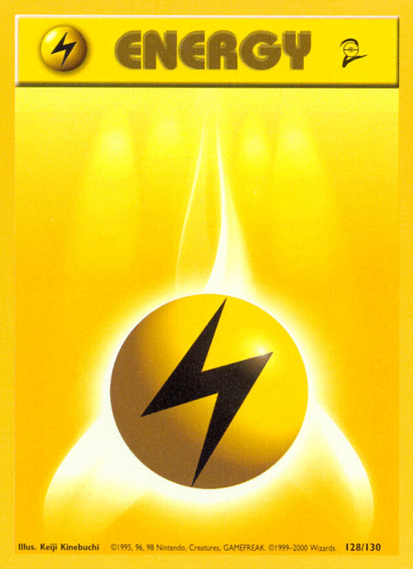 Lightning Energy (128/130) [Base Set 2] | Good Games Cannington