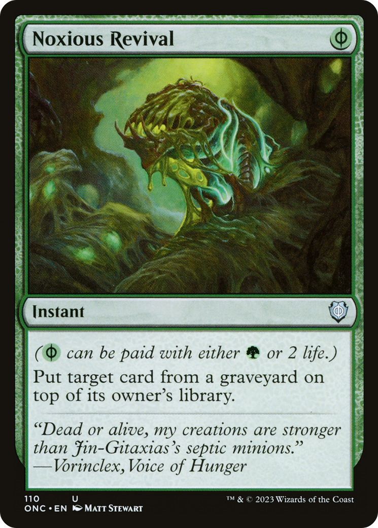 Noxious Revival [Phyrexia: All Will Be One Commander] | Good Games Cannington