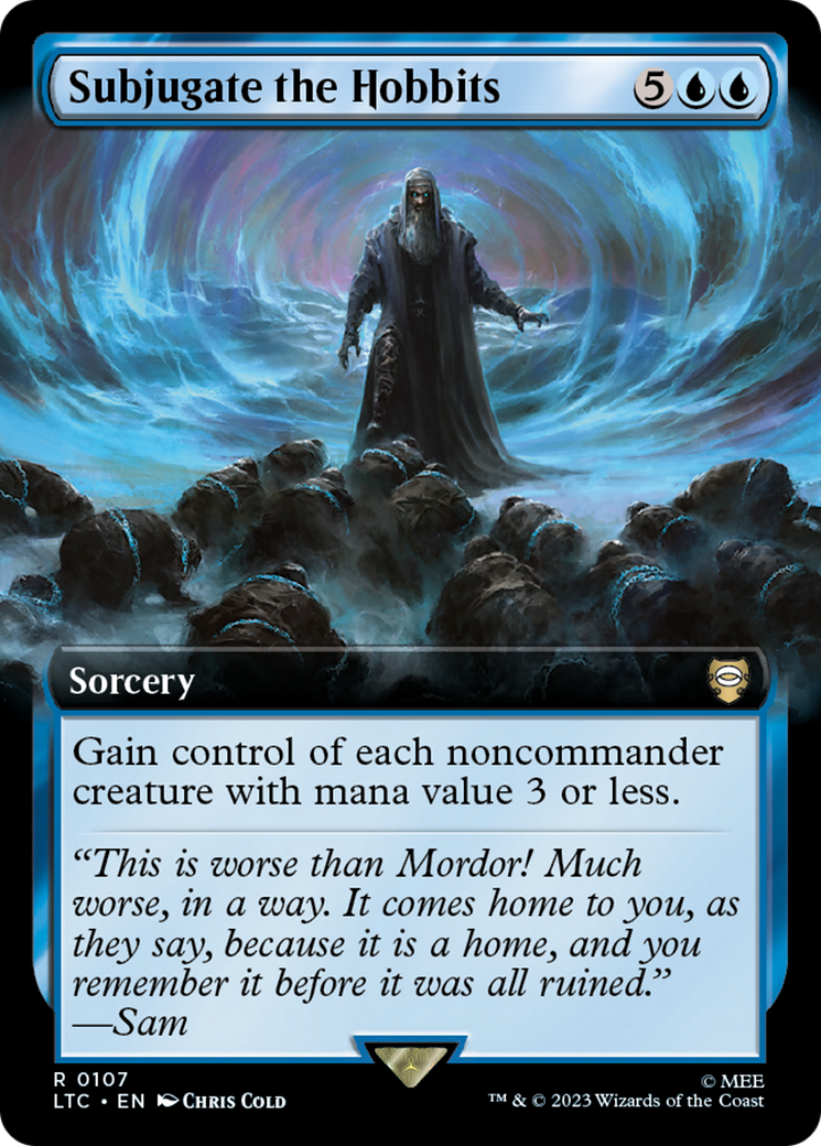 Subjugate the Hobbits (Extended Art) [The Lord of the Rings: Tales of Middle-Earth Commander] | Good Games Cannington