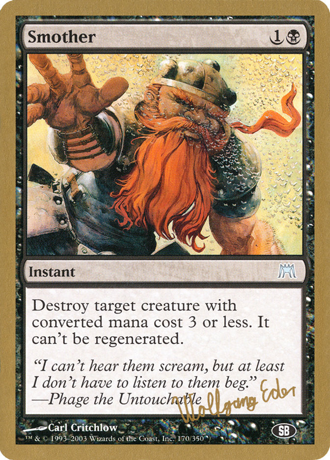 Smother (Wolfgang Eder) (SB) [World Championship Decks 2003] | Good Games Cannington