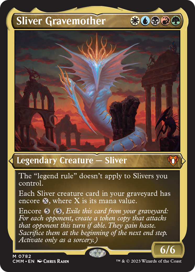 Sliver Gravemother (Display Commander) (Foil Etched) [Commander Masters] | Good Games Cannington