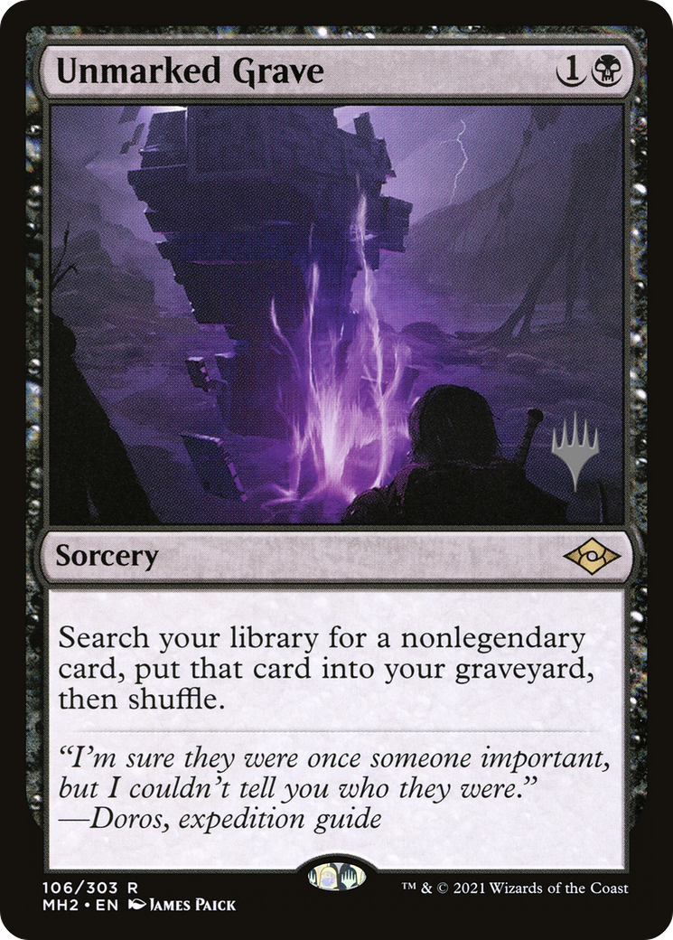 Unmarked Grave (Promo Pack) [Murders at Karlov Manor Promos] | Good Games Cannington