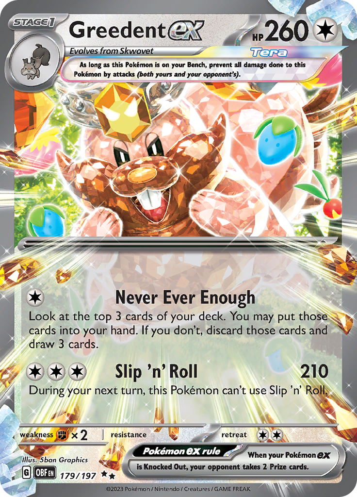 Greedent ex (179/197) [Scarlet & Violet: Obsidian Flames] | Good Games Cannington