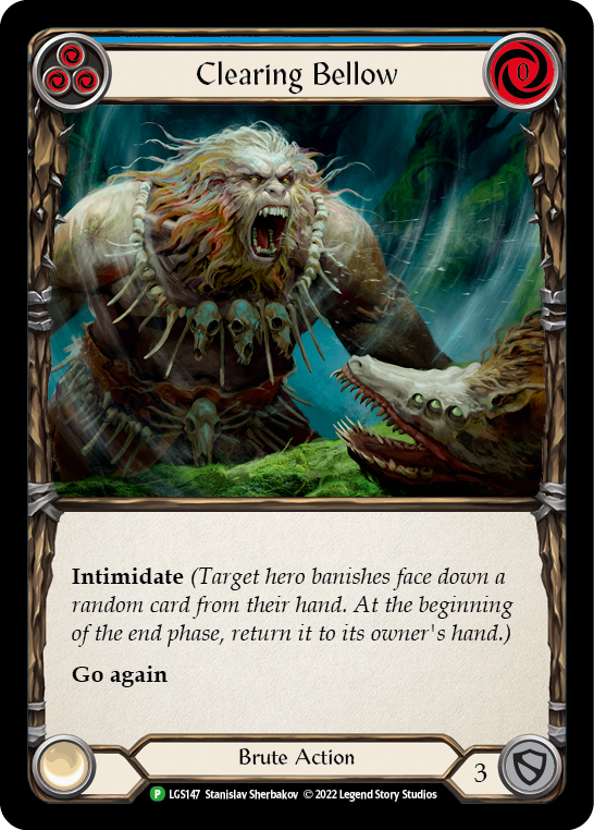 Clearing Bellow (Blue) [LGS147] (Promo)  Rainbow Foil | Good Games Cannington