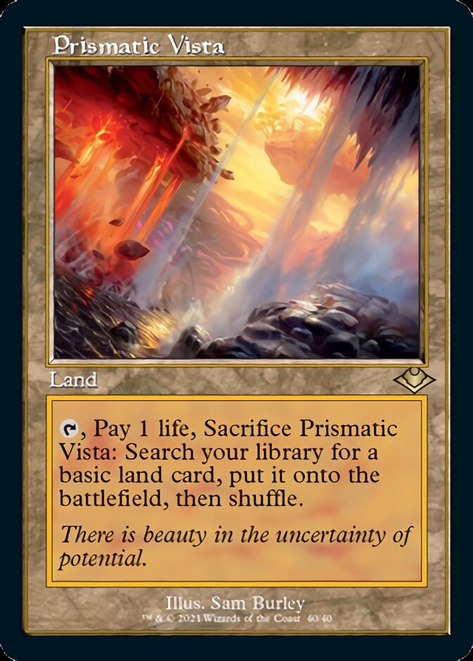 Prismatic Vista (Retro Foil Etched) [Modern Horizons] | Good Games Cannington
