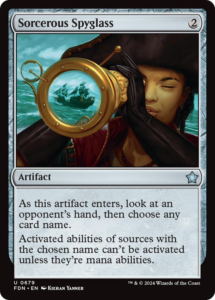 Sorcerous Spyglass [Foundations] | Good Games Cannington