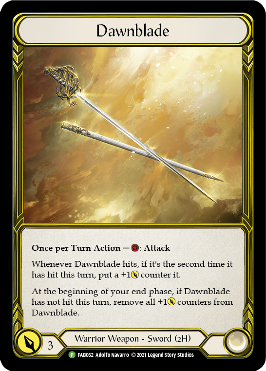 Dawnblade (Golden) [FAB062] (Promo)  Cold Foil | Good Games Cannington