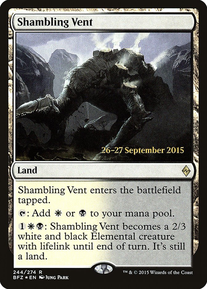 Shambling Vent [Battle for Zendikar Prerelease Promos] | Good Games Cannington