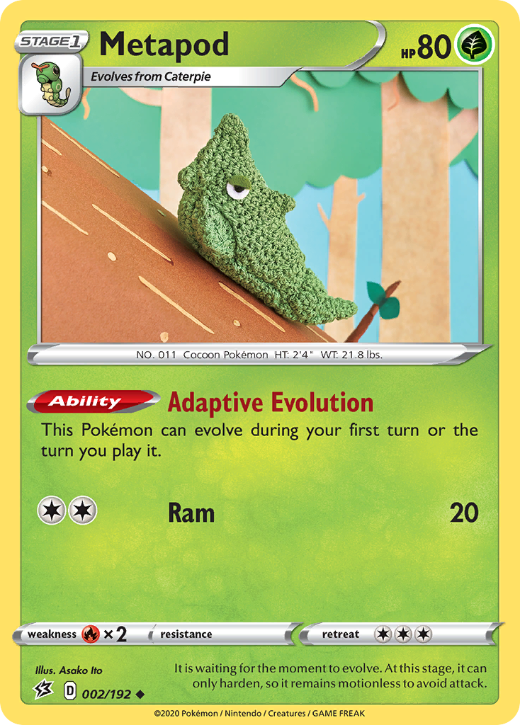 Metapod (002/192) [Sword & Shield: Rebel Clash] | Good Games Cannington