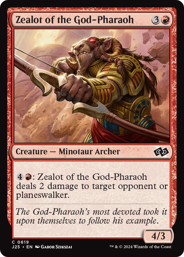 Zealot of the God-Pharaoh [Foundations Jumpstart] | Good Games Cannington