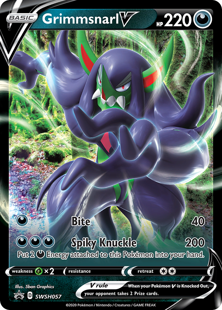 Grimmsnarl V (SWSH057) (Jumbo Card) [Sword & Shield: Black Star Promos] | Good Games Cannington