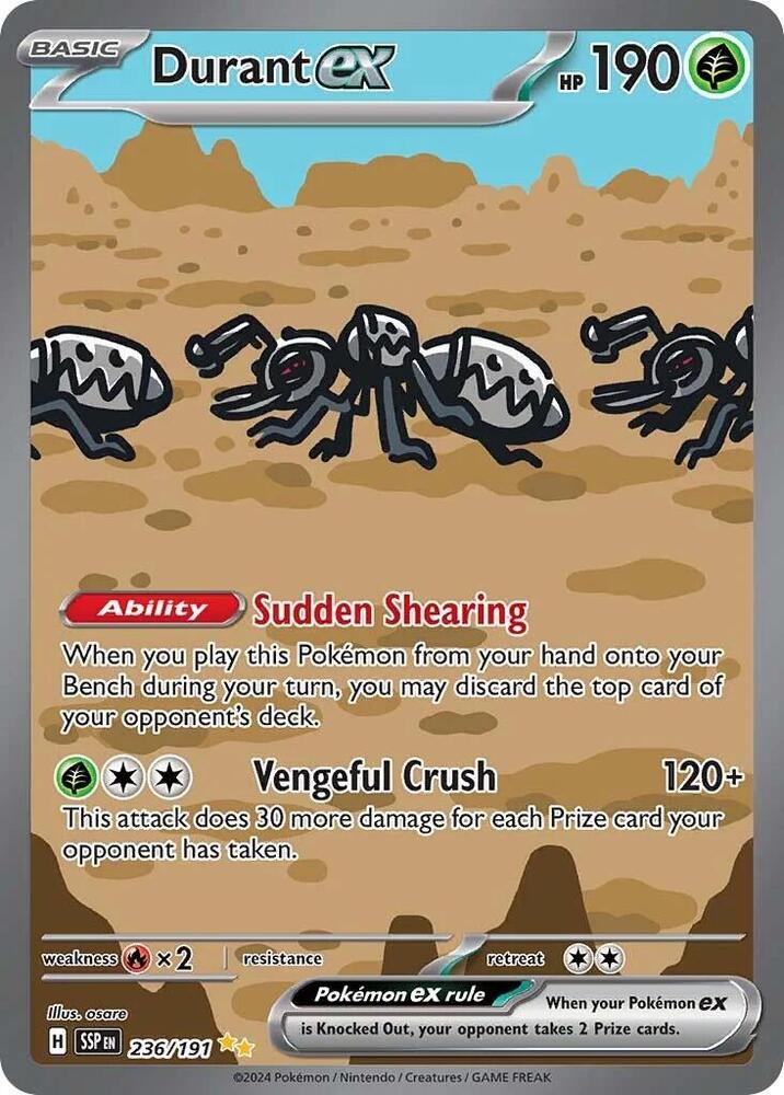 Durant ex 236/191 (SV08: Surging Sparks)  - Holofoil | Good Games Cannington