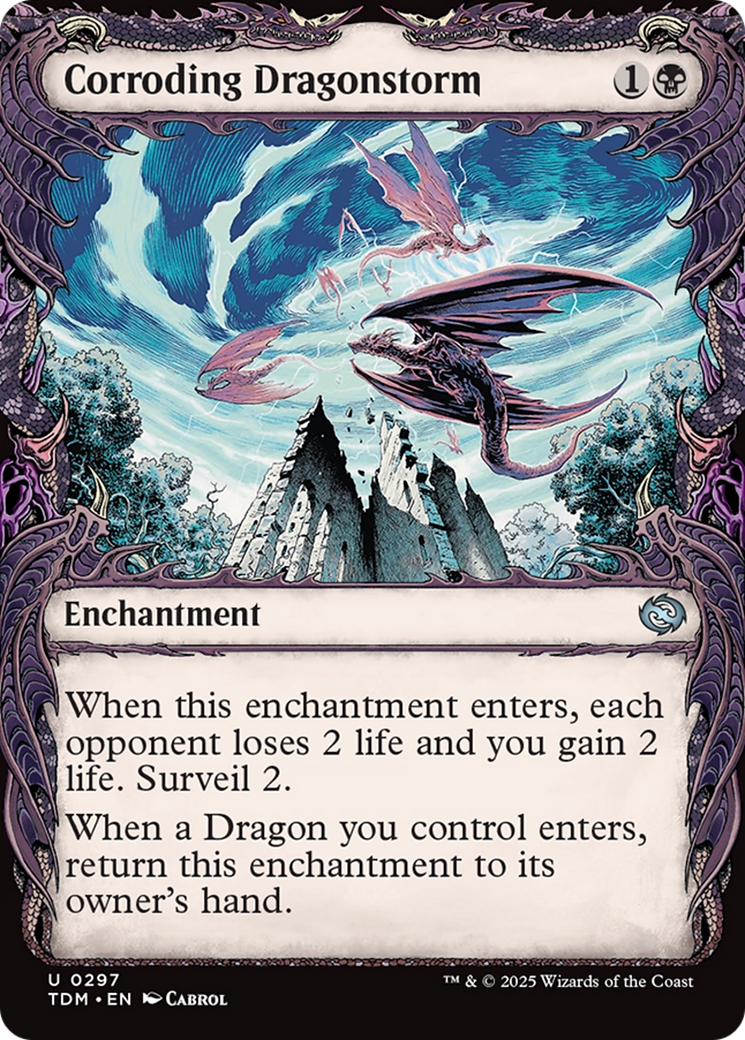 Corroding Dragonstorm (Showcase) [Tarkir: Dragonstorm] | Good Games Cannington