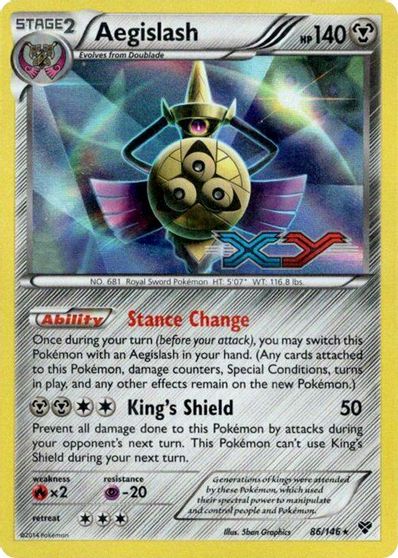 Aegislash (86/146) (Prerelease Promo) [XY: Black Star Promos] | Good Games Cannington