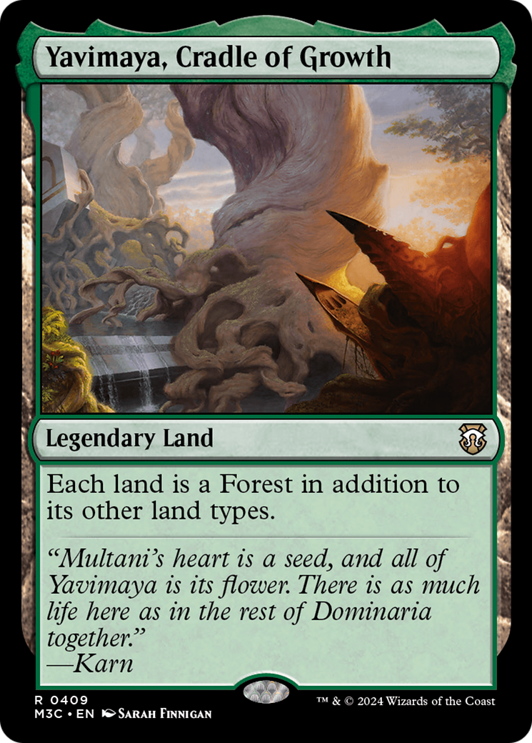 Yavimaya, Cradle of Growth (Ripple Foil) [Modern Horizons 3 Commander] | Good Games Cannington