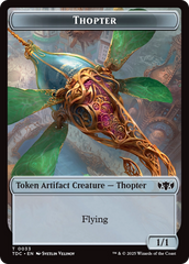 Thopter // Bird Double-Sided Token [Tarkir: Dragonstorm Commander Tokens] | Good Games Cannington
