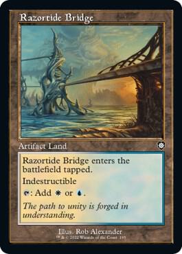 Razortide Bridge Retro Frame 195 (Commander: The Brothers' War)  | Good Games Cannington