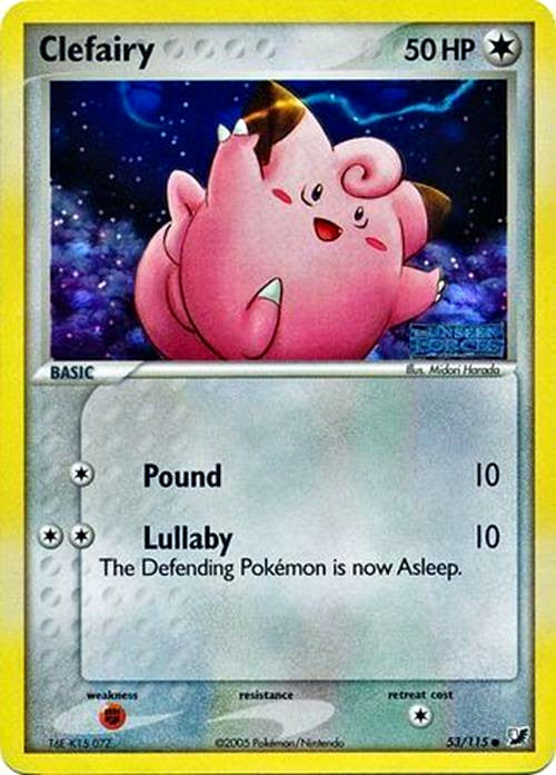 Clefairy (53/115) (Stamped) [EX: Unseen Forces] | Good Games Cannington