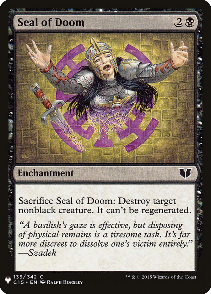 Seal of Doom [Mystery Booster] | Good Games Cannington