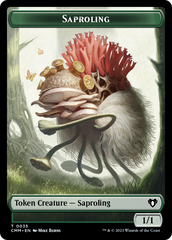 Saproling // Satyr Double-Sided Token [Commander Masters Tokens] | Good Games Cannington