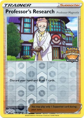 Professor's Research (178/202) (Regional Championship Promo) [Sword & Shield: Base Set] | Good Games Cannington