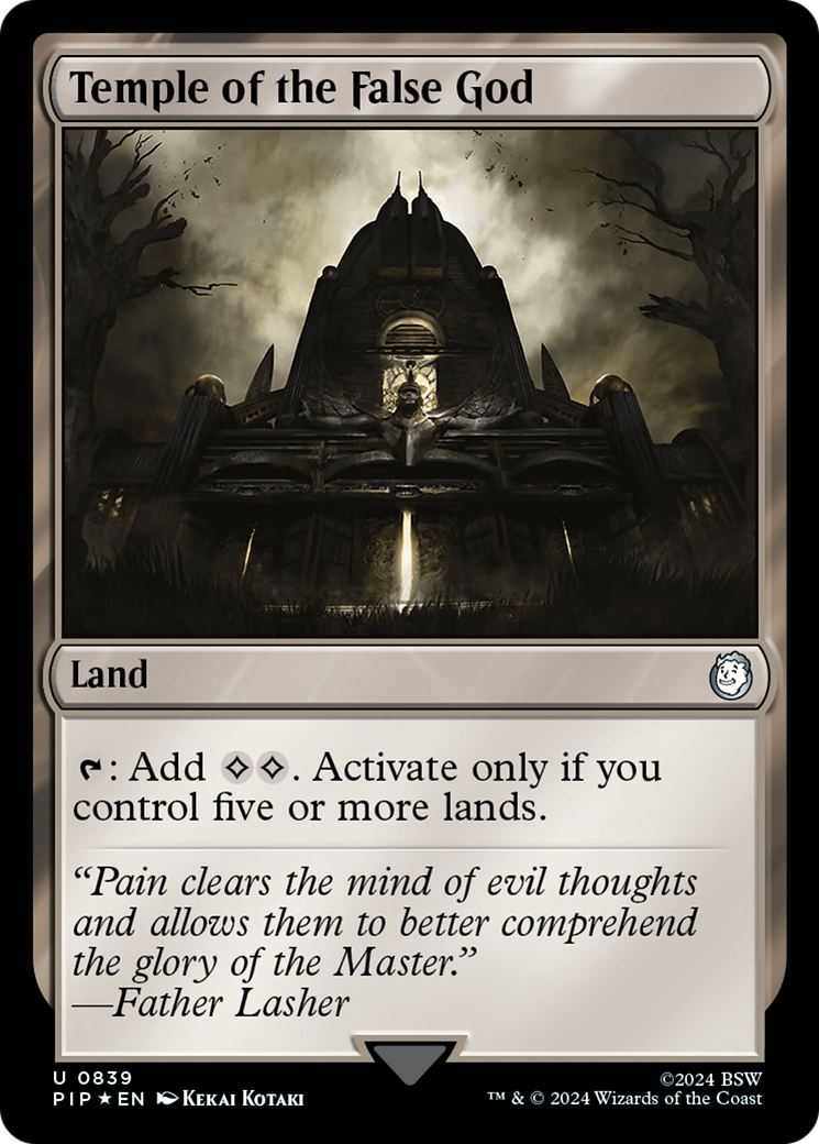 Temple of the False God (Surge Foil) [Fallout] | Good Games Cannington