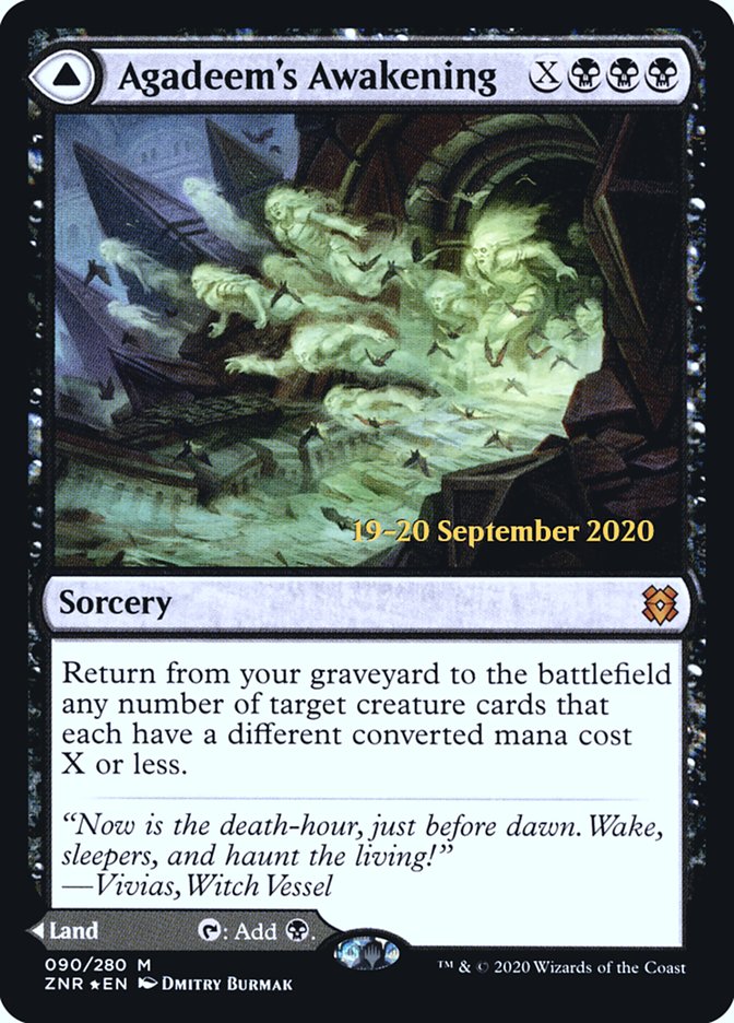 Agadeem's Awakening // Agadeem, the Undercrypt [Zendikar Rising Prerelease Promos] | Good Games Cannington