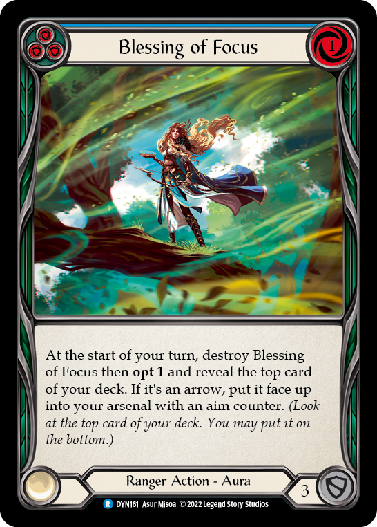 Blessing of Focus (Blue) [DYN161] (Dynasty) | Good Games Cannington