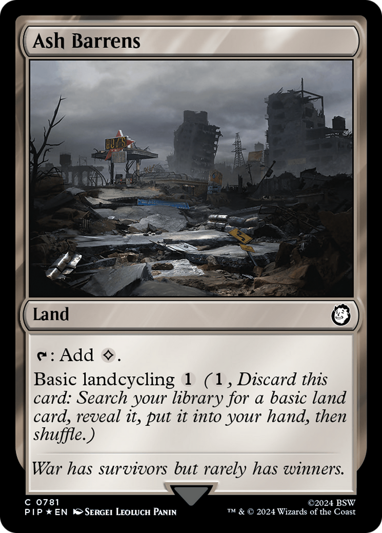 Ash Barrens (Surge Foil) [Fallout] | Good Games Cannington