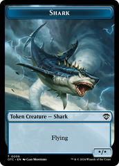 Ape // Shark Double-Sided Token [Outlaws of Thunder Junction Commander Tokens] | Good Games Cannington