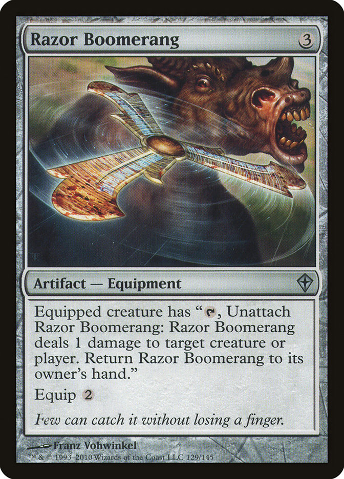 Razor Boomerang 129/145 (Worldwake)  | Good Games Cannington