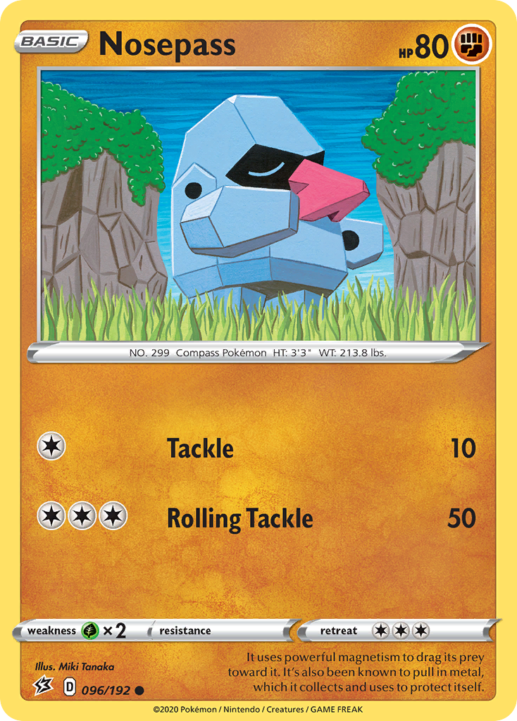 Nosepass (096/192) [Sword & Shield: Rebel Clash] | Good Games Cannington