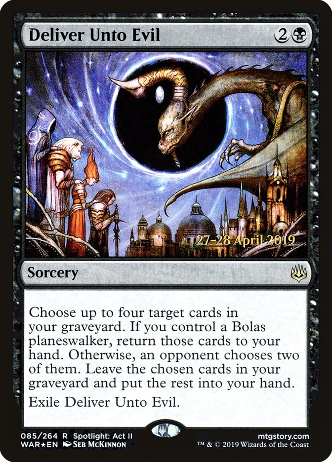 Deliver Unto Evil [War of the Spark Prerelease Promos] | Good Games Cannington