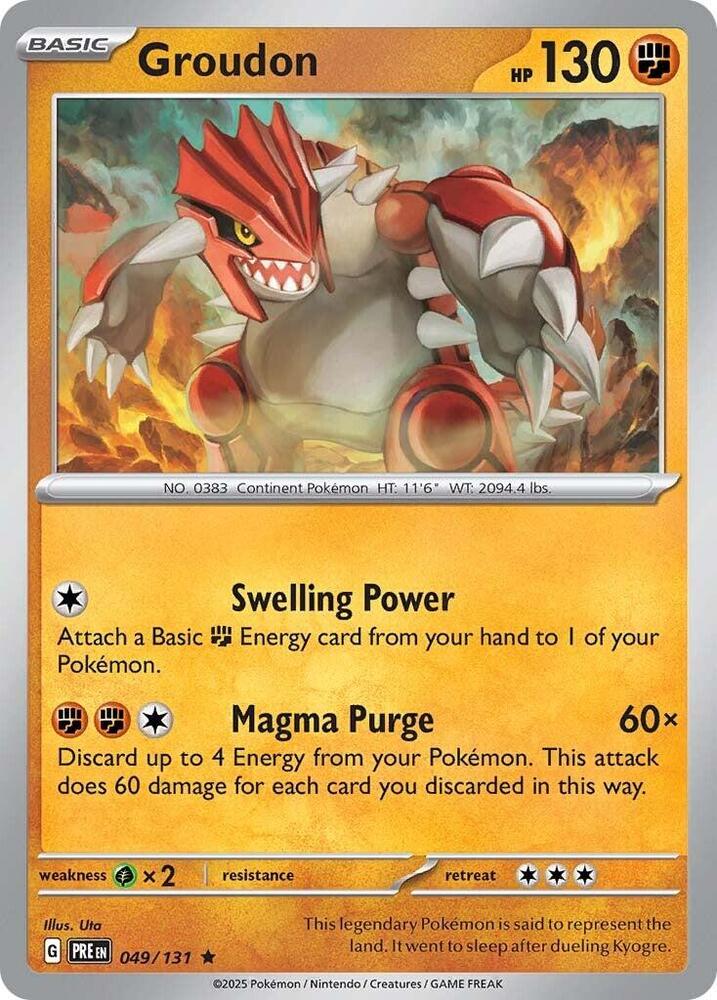Groudon (049/131) [Scarlet & Violet: Prismatic Evolutions] | Good Games Cannington
