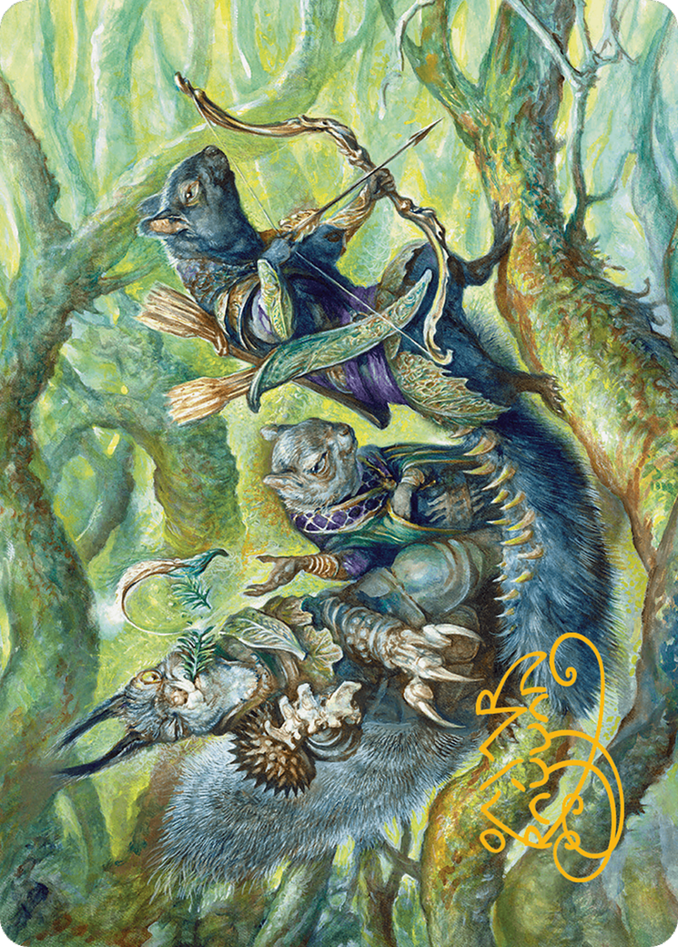 The Odd Acorn Gang Art Card (Gold-Stamped Signature) [Bloomburrow Art Series] | Good Games Cannington