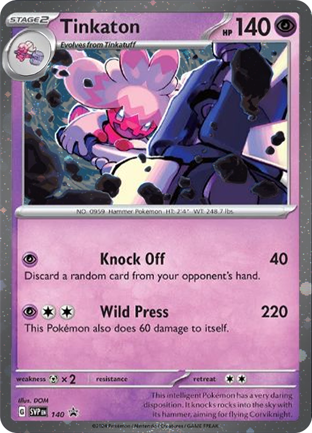 Tinkaton (SVP140) (Cosmos Holo) [Scarlet & Violet: Black Star Promos] | Good Games Cannington