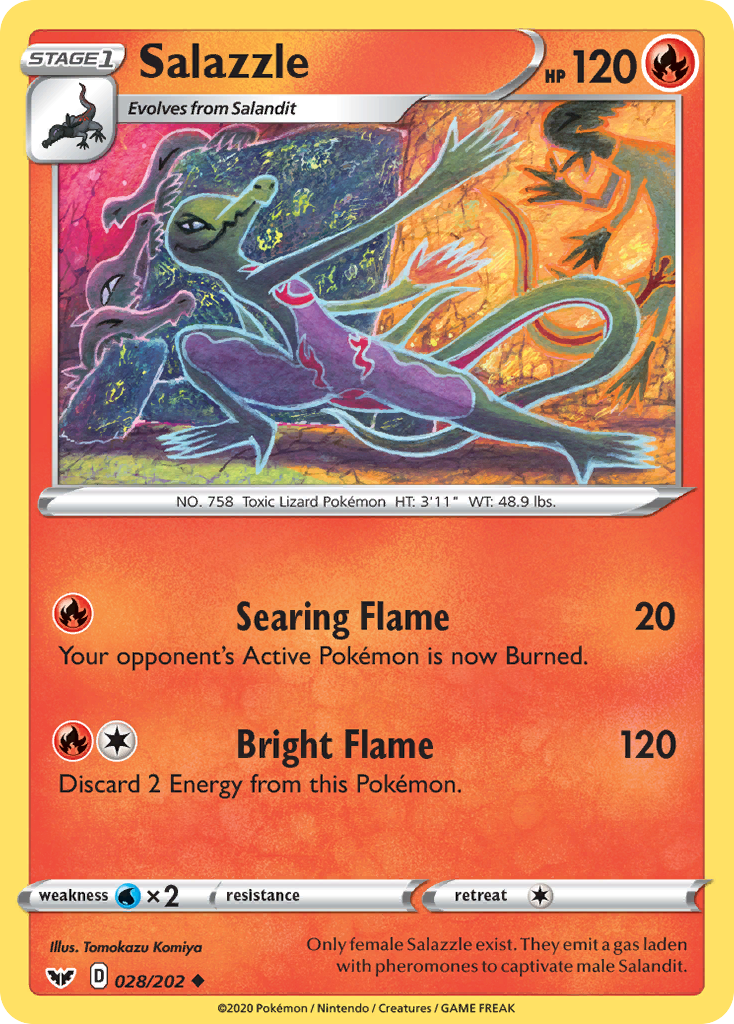 Salazzle (028/202) [Sword & Shield: Base Set] | Good Games Cannington