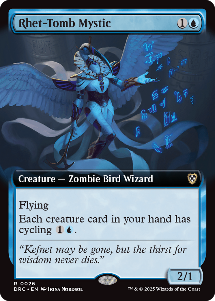Rhet-Tomb Mystic (Extended Art) [Aetherdrift Commander] | Good Games Cannington