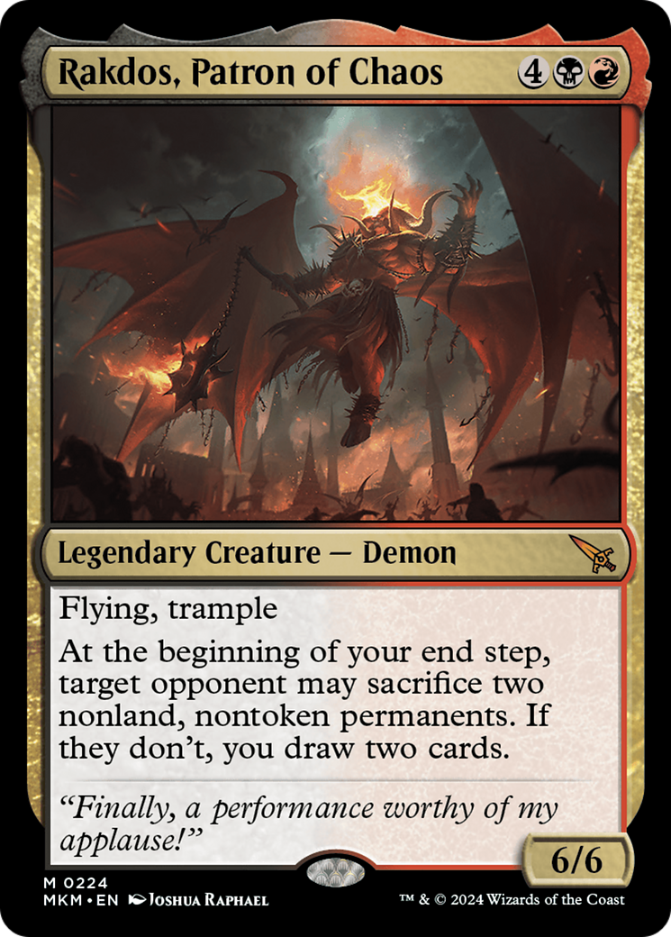 Rakdos, Patron of Chaos [Murders at Karlov Manor] | Good Games Cannington