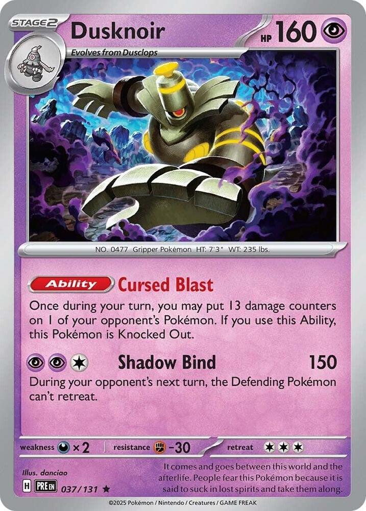 Dusknoir (037/131) [Scarlet & Violet: Prismatic Evolutions] | Good Games Cannington