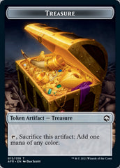 Treasure // Ellywick Tumblestrum Emblem Double-Sided Token [Dungeons & Dragons: Adventures in the Forgotten Realms Tokens] | Good Games Cannington