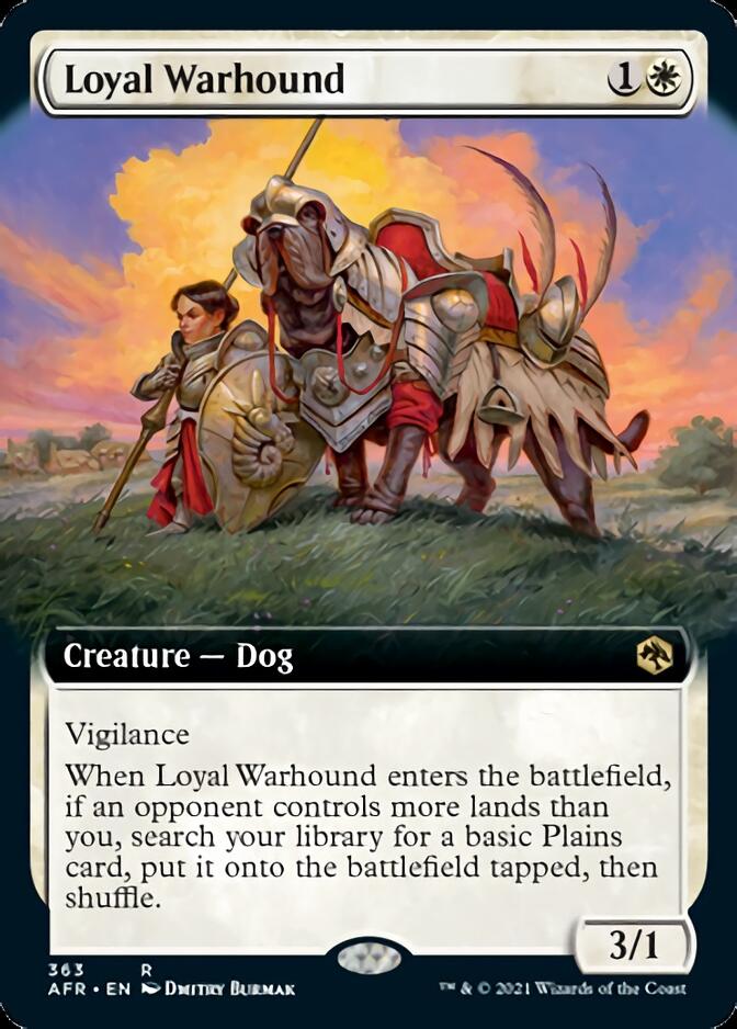 Loyal Warhound (Extended Art) [Dungeons & Dragons: Adventures in the Forgotten Realms] | Good Games Cannington