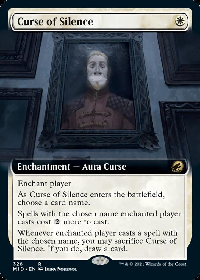 Curse of Silence (Extended Art) [Innistrad: Midnight Hunt] | Good Games Cannington