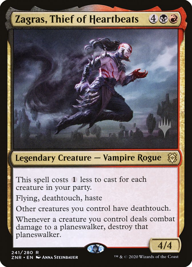 Zagras, Thief of Heartbeats (Promo Pack) [Zendikar Rising Promos] | Good Games Cannington