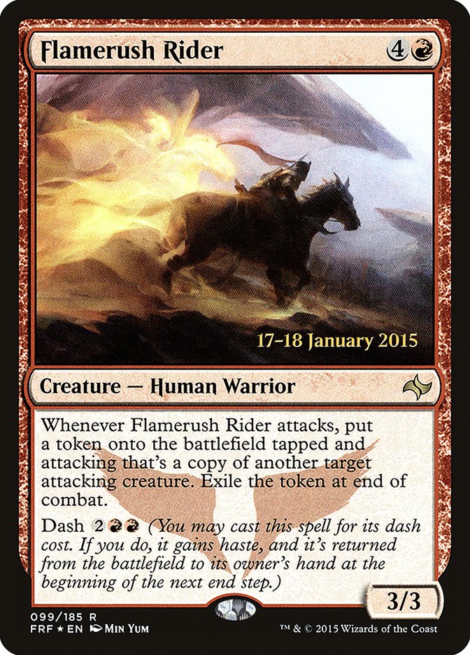 Flamerush Rider [Fate Reforged Prerelease Promos] | Good Games Cannington