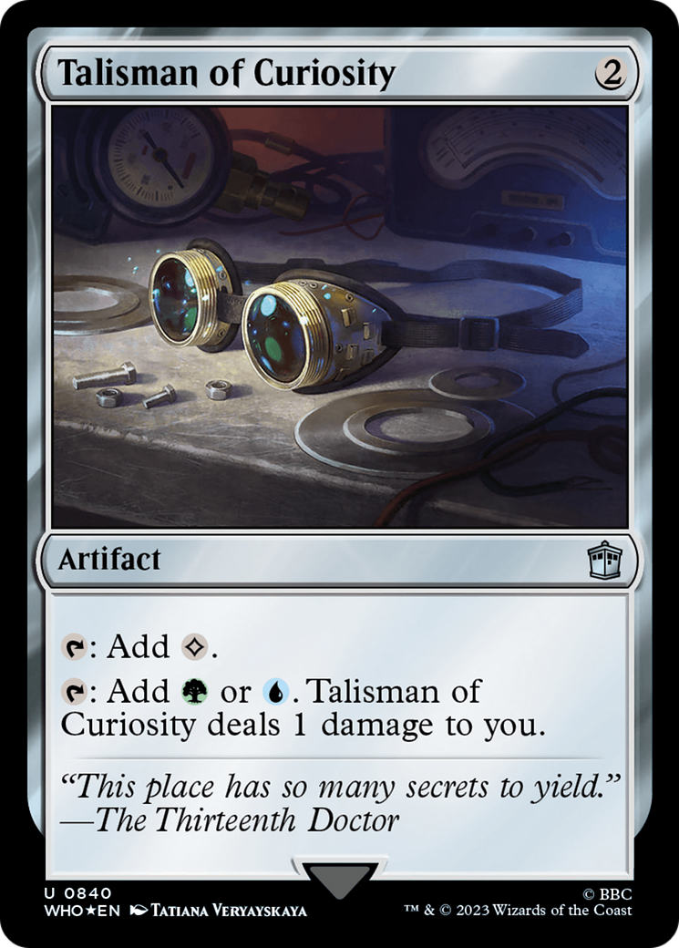 Talisman of Curiosity (Surge Foil) [Doctor Who] | Good Games Cannington
