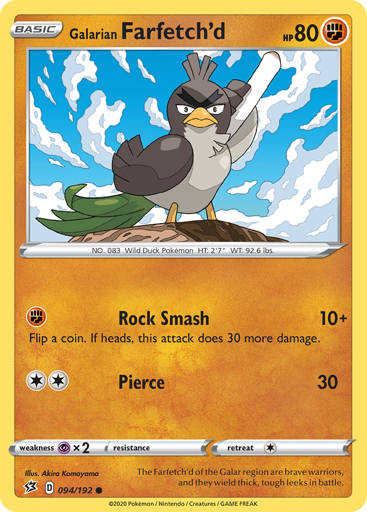 Galarian Farfetch'd (094/192) [Sword & Shield: Rebel Clash] | Good Games Cannington