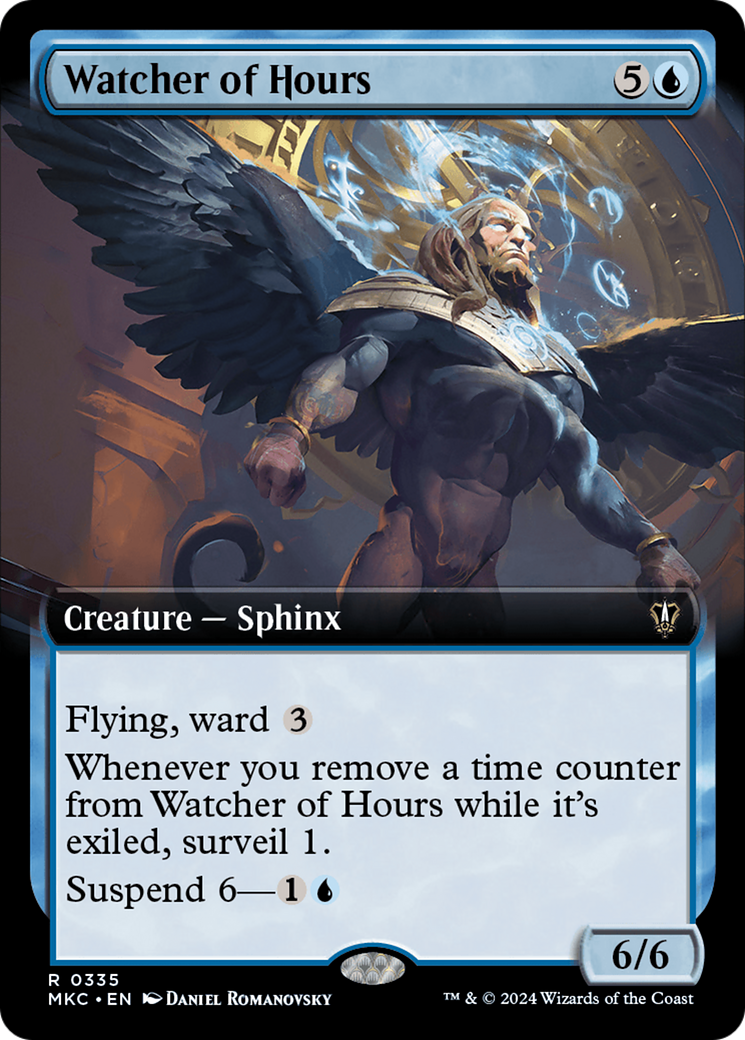 Watcher of Hours (Extended Art) [Murders at Karlov Manor Commander] | Good Games Cannington